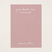 ミニマリスト埃バラジュエリーイヤリングディスプレイカード (正面)