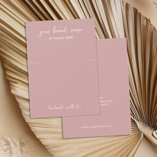 ミニマリスト埃バラジュエリーイヤリングディスプレイカード