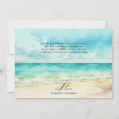 ミニマリスト夏の海辺 サンキューカード (裏面)