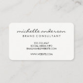 ミニマリスト大型モノグラム/黄 名刺 (裏面)