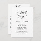 ミニマリスト大学卒業基金ギフト登録簿 エンクロージャーカード (正面/裏面)