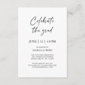 ミニマリスト大学卒業基金ギフト登録簿 エンクロージャーカード (正面)