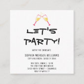 ミニマリスト大学院でパーティーしよう エンクロージャーカード (正面)