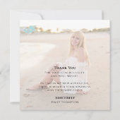 ミニマリスト大学院写真ありがとうカスタム カード (裏面)