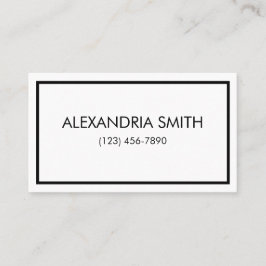 ミニマリスト大文字の名刺 名刺