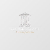 ミニマリスト大理石の裁判所 ウィンドウサイン (シート)