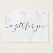 ミニマリスト大理石スモールビジネスギフト証明書 (正面)