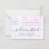 ミニマリスト大理石スモールビジネスギフト証明書 ノートカード (裏面)