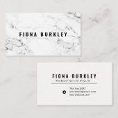 ミニマリスト大理石テクスチャ名刺 名刺 (正面/裏面)