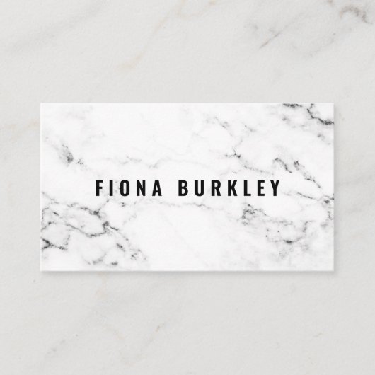 ミニマリスト大理石テクスチャ名刺 名刺 (正面)