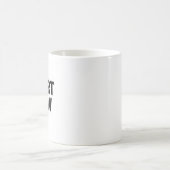 ミニマリスト大胆な今すぐ始めようテキスト コーヒーマグカップ (中央)