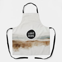 ミニマリスト天然水カラー抽象芸術パターン エプロン