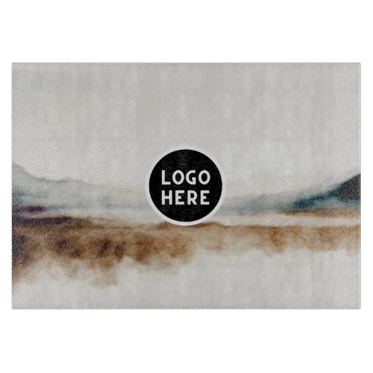 ミニマリスト天然水カラー抽象芸術パターン カッティングボード (正面)