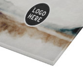 ミニマリスト天然水カラー抽象芸術パターン カッティングボード (角)