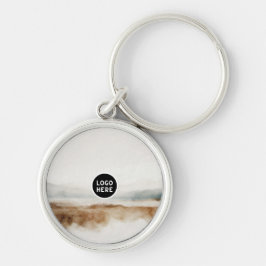 ミニマリスト天然水カラー抽象芸術パターン キーホルダー