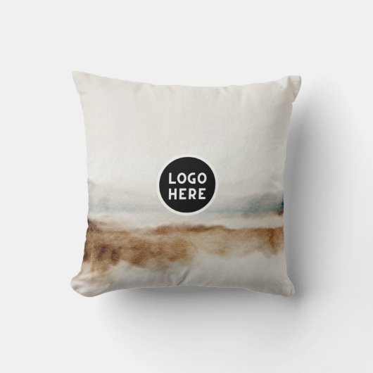 ミニマリスト天然水カラー抽象芸術パターン クッション (正面)