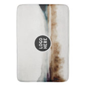 ミニマリスト天然水カラー抽象芸術パターン バスマット (正面縦)