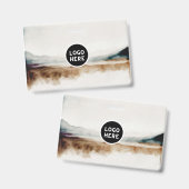 ミニマリスト天然水カラー抽象芸術パターン バッジ (正面＆裏面)