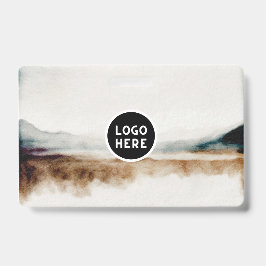 ミニマリスト天然水カラー抽象芸術パターン バッジ