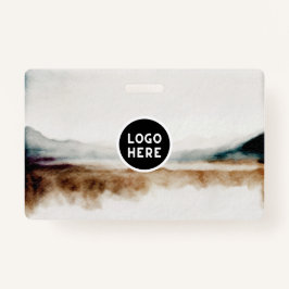 ミニマリスト天然水カラー抽象芸術パターン バッジ