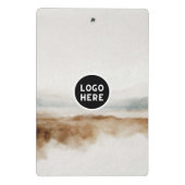 ミニマリスト天然水カラー抽象芸術パターン ミニクリップボード (裏面)