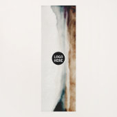 ミニマリスト天然水カラー抽象芸術パターン ヨガマット (裏面)