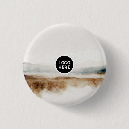 ミニマリスト天然水カラー抽象芸術パターン 缶バッジ