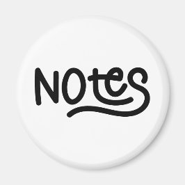 ミニマリスト太字手書きノートタイポグラフィ マグネット