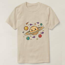 ミニマリスト宇宙美学ギャラクシームーンTシャツ Tシャツ