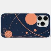 ミニマリスト宇宙軌道 iPhone 15 Pro Max カー Case-Mate iPhoneケース (裏面 (横))