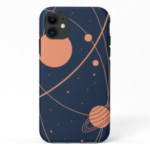 ミニマリスト宇宙軌道iPhone 11ケース