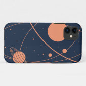 ミニマリスト宇宙軌道iPhone 11ケース Case-Mate iPhoneケース (裏面(横))