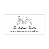 ミニマリスト家族の葉 ラバースタンプ (インプリント)