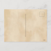 ミニマリスト家族フォトウッドスクリプカジュアルト シーズンポストカード (裏面)