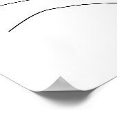 ミニマリスト寝る子供ラインアート ポスター (角)