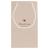 ミニマリスト封筒サンキュー紙バッグ スモールペーパーバッグ (裏面)