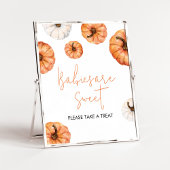 ミニマリスト小さなかぼちゃのベビーは甘い ポスター