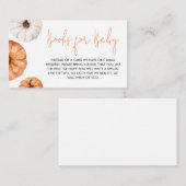 ミニマリスト小さなかぼちゃの本ベビー エンクロージャーカード (正面/裏面)