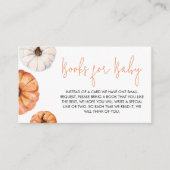 ミニマリスト小さなかぼちゃの本ベビー エンクロージャーカード (正面)