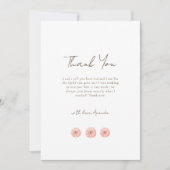 ミニマリスト小さなかぼちゃの赤ちゃんシャワー サンキューカード (正面)