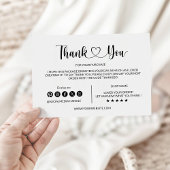 ミニマリスト小さな名刺プリント可能ありがとう サンキューカード