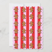 ミニマリスト小さな1ジンジャーブレッド赤ちゃんシャワー 招待状 (裏面)