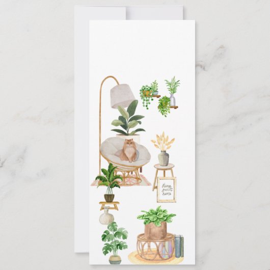 ミニマリスト居心地の良いホームブックマーク (裏面)