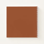 ミニマリスト山シエナトラベルジャーナル ノートブック (裏面)