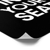 ミニマリスト席の看板を見つけなさい ポスター (角)