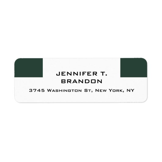 ミニマリスト平原モダンプロフェッショナル ラベル (正面)