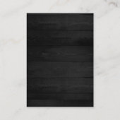 ミニマリスト平灰色エレガントウッドモノグラム 名刺 (裏面)