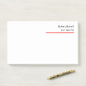 ミニマリスト平赤モダン白 ポストイット (デスク)