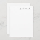 ミニマリスト平野クラシカルプロフェッショナルユニーク ノートカード (正面/裏面)