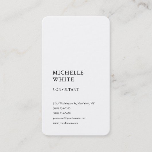 ミニマリスト平野シンプルプロフェッショナル 名刺 (正面)